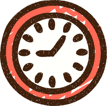 Clock Symbol Chalk Drawing png