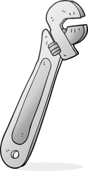 cartoon adjustable spanner png