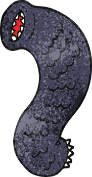 cartoon doodle hungry leech png
