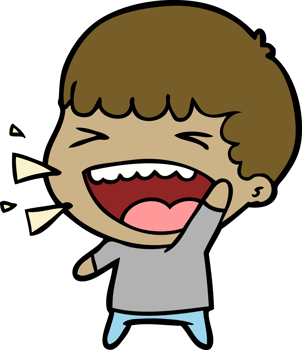 cartoon laughing man png