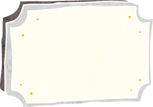 cartoon old sign png