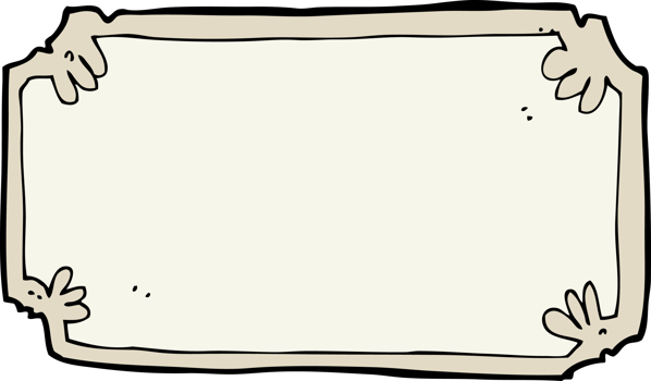 cartoon old frame banner png