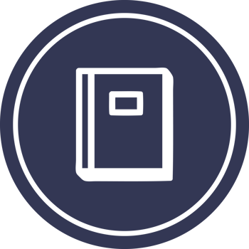 educational book circular icon symbol png