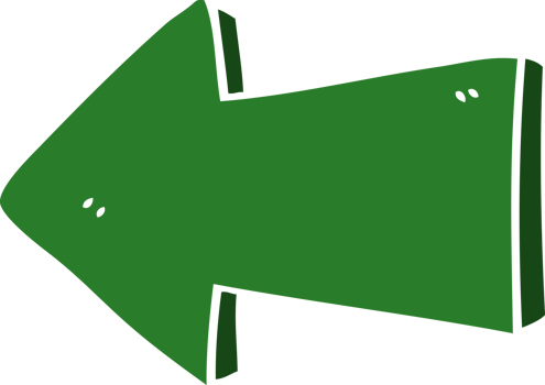 flat color style cartoon pointing arrow png