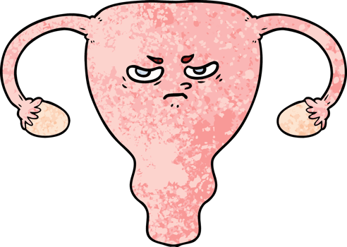 cartoon angry uterus png