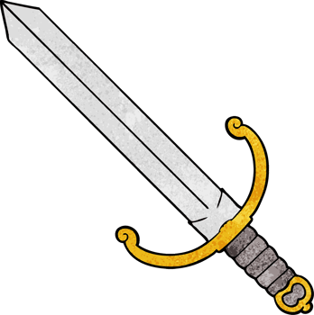 cartoon sword drawing png
