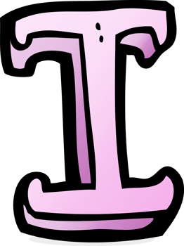 cartoon letter I png