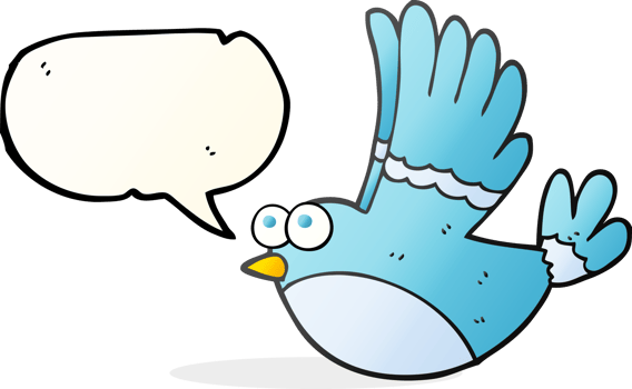hand drawn speech bubble cartoon flying bird png