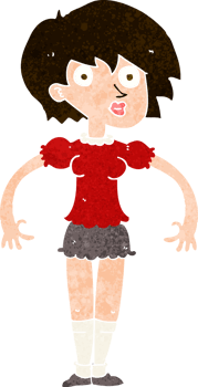 cartoon surprised woman png