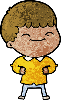 cartoon happy boy png