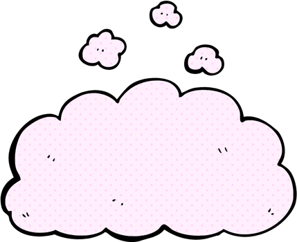 cartoon fluffy pink cloud png