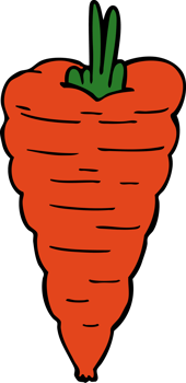 cartoon carrot drawing png