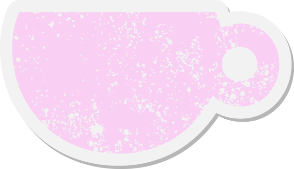 coffee or tea cup grunge sticker png