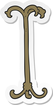 sticker of a cartoon coat stand png
