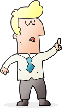 hand drawn cartoon businessman png