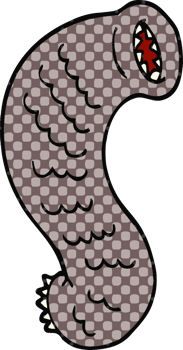 cartoon doodle hungry leech png