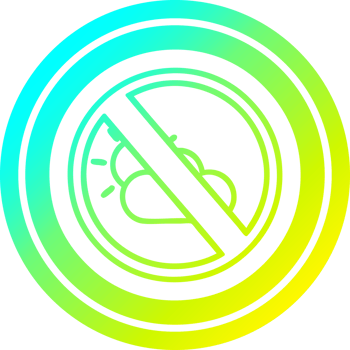 no weather circular in cold gradient spectrum png