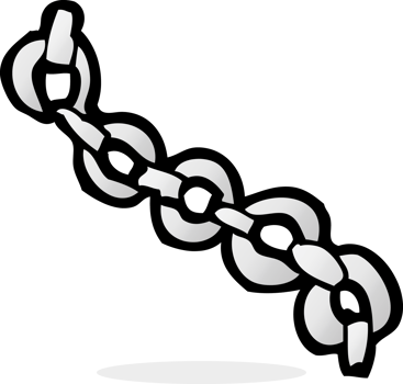 cartoon chain drawing png