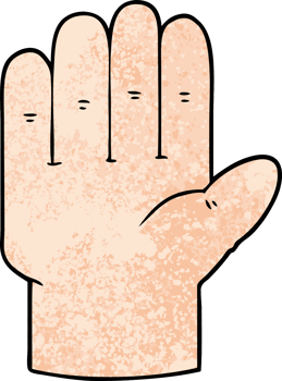 cartoon hand drawing png