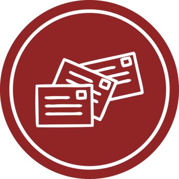 stack of letters circular icon symbol png