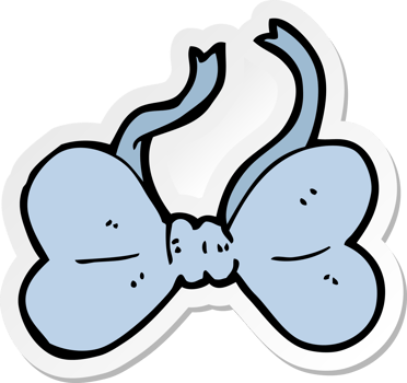 sticker of a cartoon bow tie png