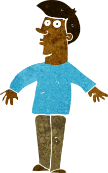 cartoon surprised man png