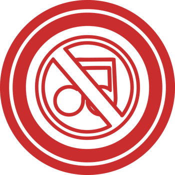 no music circular icon symbol png