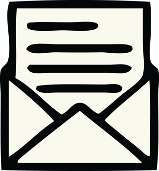 cute cartoon of a letter and envelope png