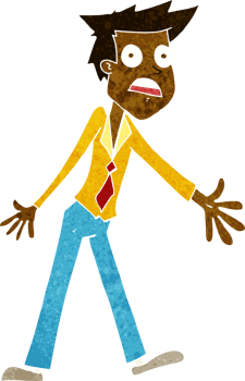 cartoon stressed man png
