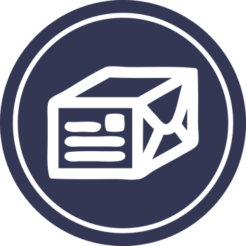 wrapped parcel circular icon symbol png