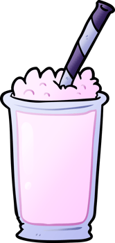 cartoon milkshake drawing png