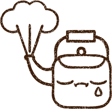 Boiling Kettle Charcoal Drawing png