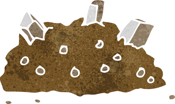 cartoon pile of rubble png