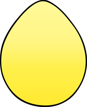 gradient shaded quirky cartoon egg png