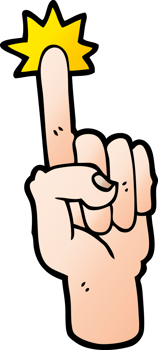 cartoon pointing finger png