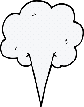 cartoon doodle gust of air png