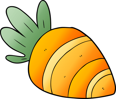 cartoon carrot drawing png