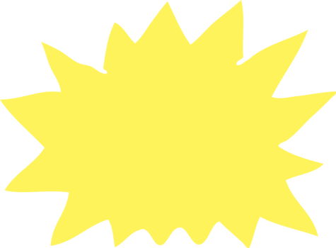 flat color illustration of explosion png
