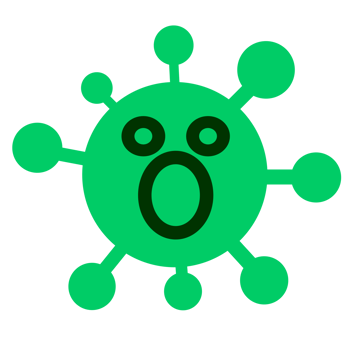 shocked virus drawing png