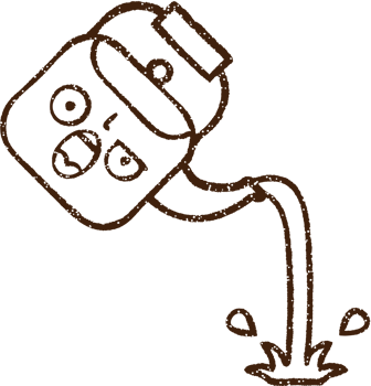 Pouring Kettle Charcoal Drawing png