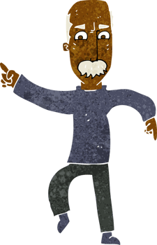 cartoon angry old man png