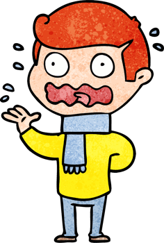 cartoon man totally stressed out png