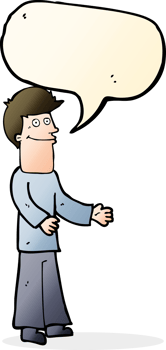 cartoon man shrugging shoulders with speech bubble png