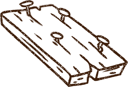 Wood Plank Charcoal Drawing png