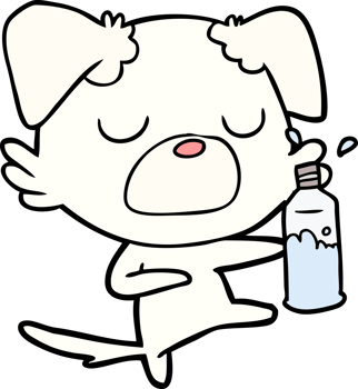 cartoon dog drawing png