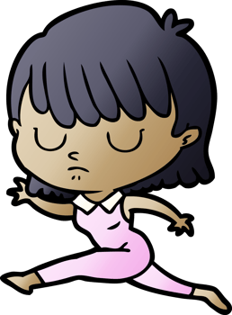 cartoon woman drawing png