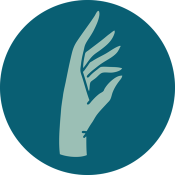 tattoo style icon of a hand png