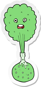 sticker of a cartoon chemical reaction png