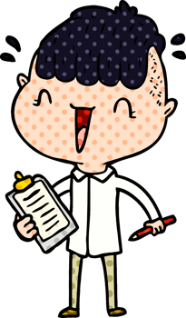 cartoon happy boy surprised png