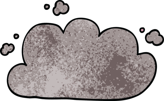 cartoon doodle storm cloud png